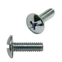 #8-32 X 1/2" Truss Head, Combo (Phillips/Slotted), Machine Screw, Coarse, Zinc